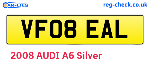 VF08EAL are the vehicle registration plates.