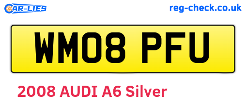WM08PFU are the vehicle registration plates.