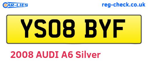 YS08BYF are the vehicle registration plates.