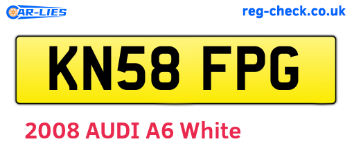 KN58FPG are the vehicle registration plates.