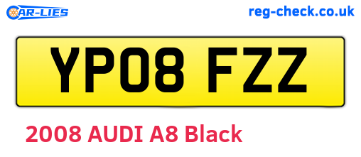 YP08FZZ are the vehicle registration plates.