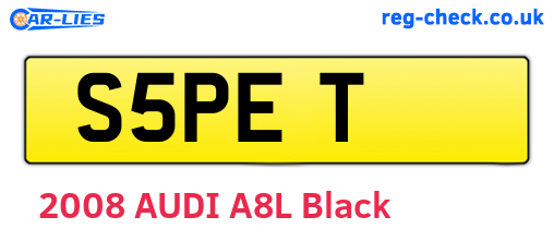S5PET are the vehicle registration plates.