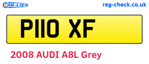 P11OXF are the vehicle registration plates.
