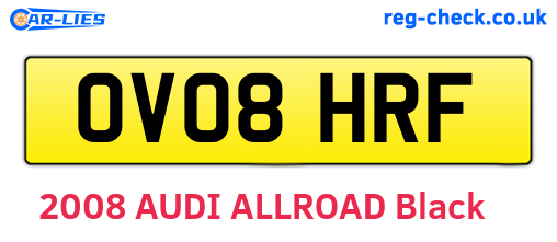 OV08HRF are the vehicle registration plates.