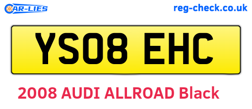 YS08EHC are the vehicle registration plates.