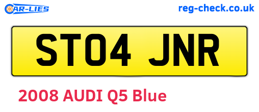 ST04JNR are the vehicle registration plates.