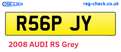 R56PJY are the vehicle registration plates.