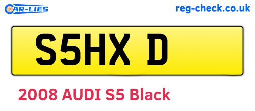 S5HXD are the vehicle registration plates.