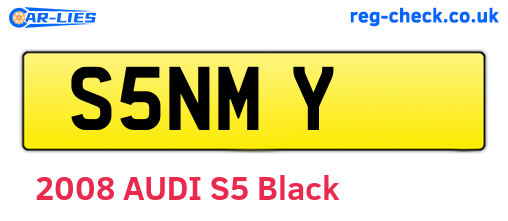 S5NMY are the vehicle registration plates.