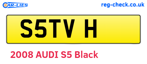 S5TVH are the vehicle registration plates.