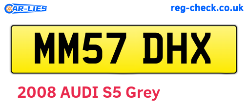 MM57DHX are the vehicle registration plates.