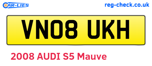 VN08UKH are the vehicle registration plates.