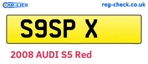 S9SPX are the vehicle registration plates.