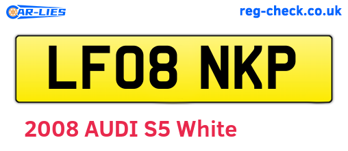 LF08NKP are the vehicle registration plates.