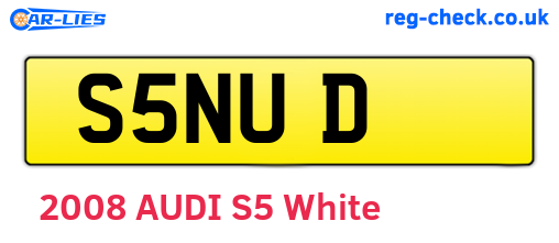 S5NUD are the vehicle registration plates.