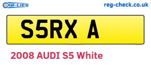 S5RXA are the vehicle registration plates.