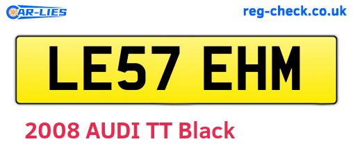 LE57EHM are the vehicle registration plates.