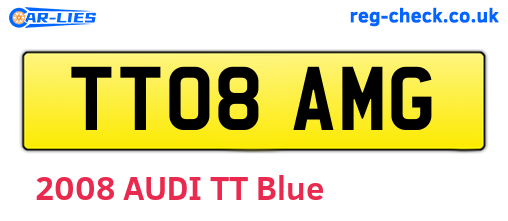 TT08AMG are the vehicle registration plates.