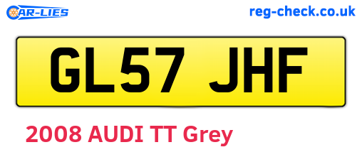 GL57JHF are the vehicle registration plates.