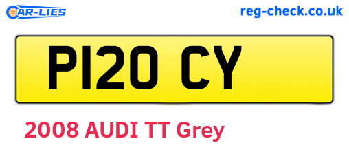 P12OCY are the vehicle registration plates.