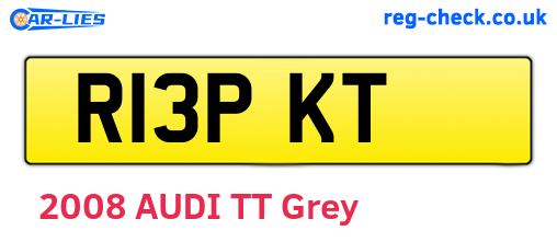R13PKT are the vehicle registration plates.