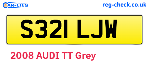 S321LJW are the vehicle registration plates.
