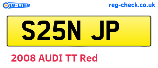 S25NJP are the vehicle registration plates.