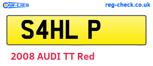 S4HLP are the vehicle registration plates.