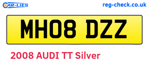 MH08DZZ are the vehicle registration plates.
