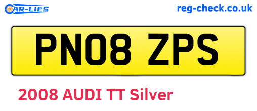 PN08ZPS are the vehicle registration plates.
