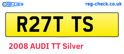 R27TTS are the vehicle registration plates.