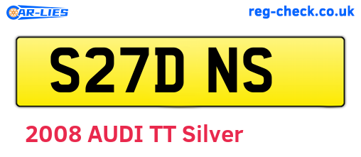 S27DNS are the vehicle registration plates.