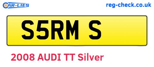 S5RMS are the vehicle registration plates.