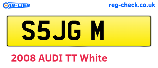 S5JGM are the vehicle registration plates.