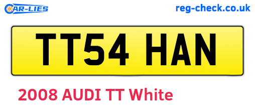 TT54HAN are the vehicle registration plates.