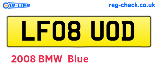 LF08UOD are the vehicle registration plates.