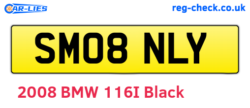 SM08NLY are the vehicle registration plates.