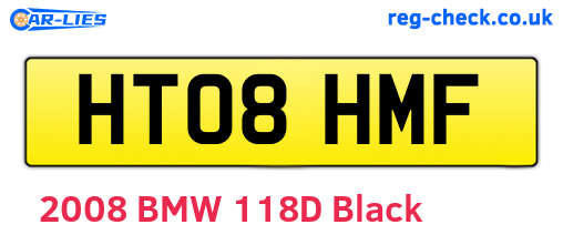 HT08HMF are the vehicle registration plates.