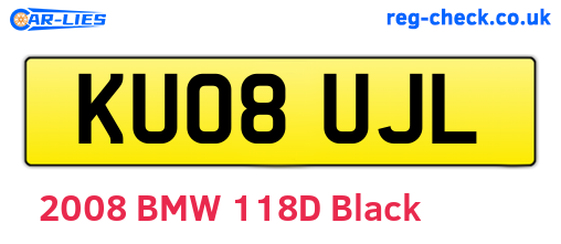 KU08UJL are the vehicle registration plates.
