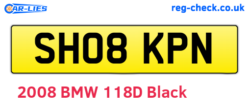 SH08KPN are the vehicle registration plates.