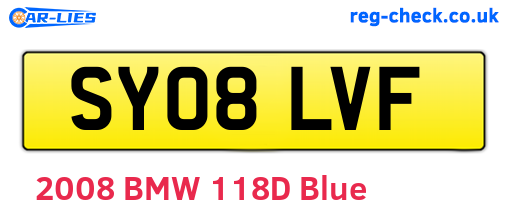 SY08LVF are the vehicle registration plates.