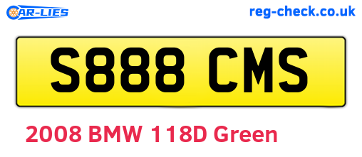 S888CMS are the vehicle registration plates.