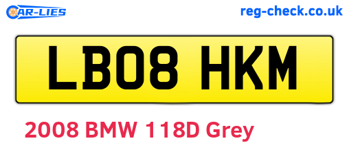 LB08HKM are the vehicle registration plates.