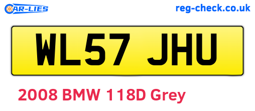 WL57JHU are the vehicle registration plates.