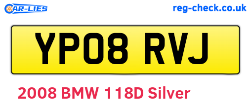 YP08RVJ are the vehicle registration plates.