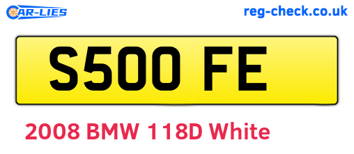 S50OFE are the vehicle registration plates.