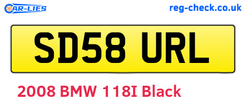 SD58URL are the vehicle registration plates.