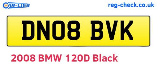 DN08BVK are the vehicle registration plates.