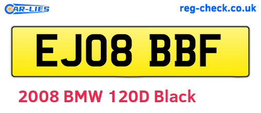 EJ08BBF are the vehicle registration plates.