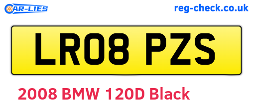 LR08PZS are the vehicle registration plates.